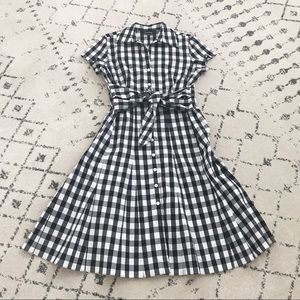 Evan Picone Buffalo Plaid Spring Dress